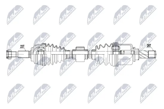 Antriebswelle Vorderachse links NTY NPW-RE-243 Bild Antriebswelle Vorderachse links NTY NPW-RE-243
