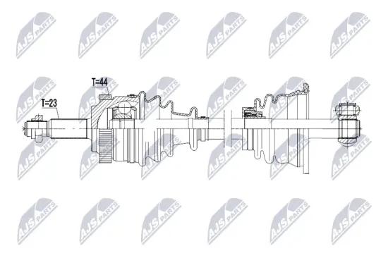 Antriebswelle Vorderachse links NTY NPW-RE-250 Bild Antriebswelle Vorderachse links NTY NPW-RE-250