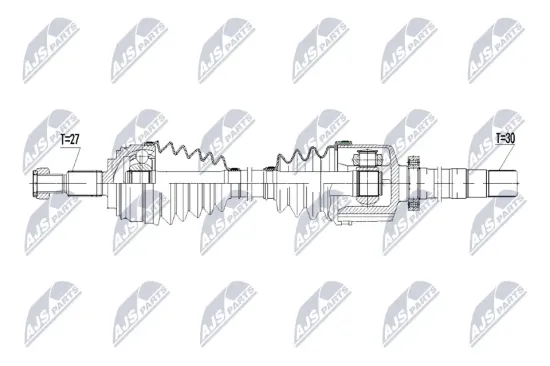Antriebswelle Vorderachse rechts NTY NPW-RE-258 Bild Antriebswelle Vorderachse rechts NTY NPW-RE-258