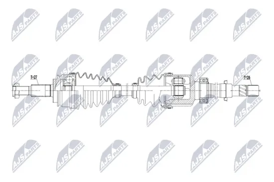 Antriebswelle Vorderachse rechts NTY NPW-RE-265 Bild Antriebswelle Vorderachse rechts NTY NPW-RE-265
