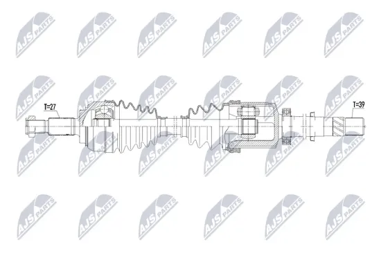 Antriebswelle Vorderachse rechts NTY NPW-RE-267 Bild Antriebswelle Vorderachse rechts NTY NPW-RE-267