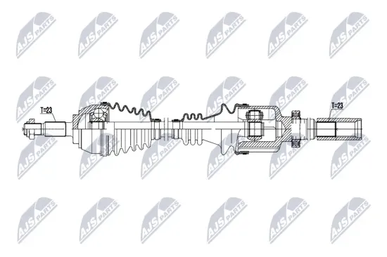 Antriebswelle Vorderachse rechts NTY NPW-RE-274 Bild Antriebswelle Vorderachse rechts NTY NPW-RE-274