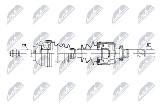 Antriebswelle Vorderachse rechts NTY NPW-RE-275 Bild Antriebswelle Vorderachse rechts NTY NPW-RE-275