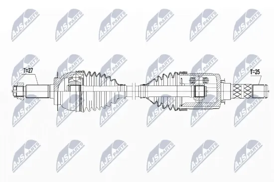 Antriebswelle Vorderachse Vorderachse links Vorderachse rechts NTY NPW-SB-015 Bild Antriebswelle Vorderachse Vorderachse links Vorderachse rechts NTY NPW-SB-015