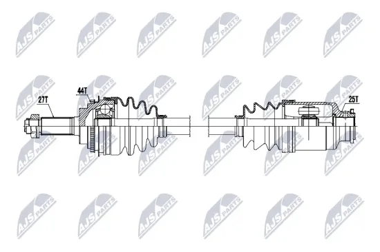Antriebswelle Vorderachse links Vorderachse rechts NTY NPW-SB-035 Bild Antriebswelle Vorderachse links Vorderachse rechts NTY NPW-SB-035