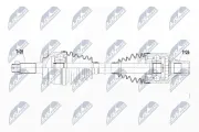Antriebswelle Vorderachse rechts NTY NPW-SU-017