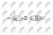 Antriebswelle Vorderachse rechts NTY NPW-SU-027