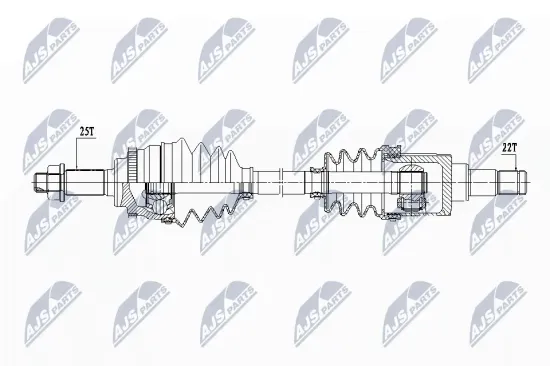Antriebswelle Vorderachse links NTY NPW-SU-031 Bild Antriebswelle Vorderachse links NTY NPW-SU-031