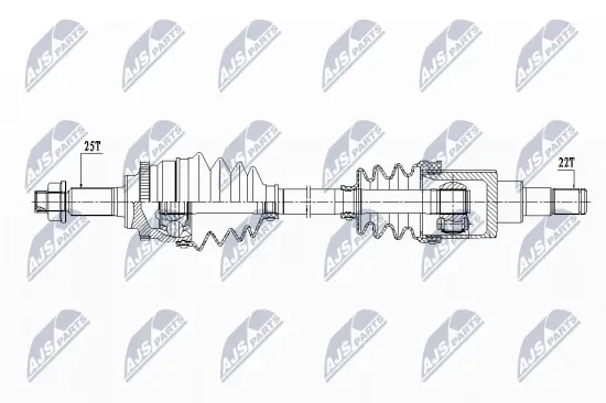 Antriebswelle Vorderachse links NTY NPW-SU-033 Bild Antriebswelle Vorderachse links NTY NPW-SU-033