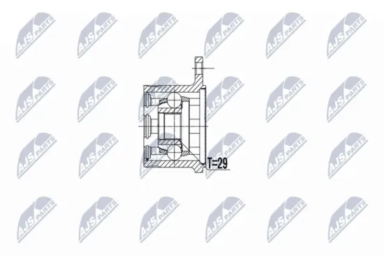 Gelenksatz, Antriebswelle Vorderachse links NTY NPW-SU-055 Bild Gelenksatz, Antriebswelle Vorderachse links NTY NPW-SU-055