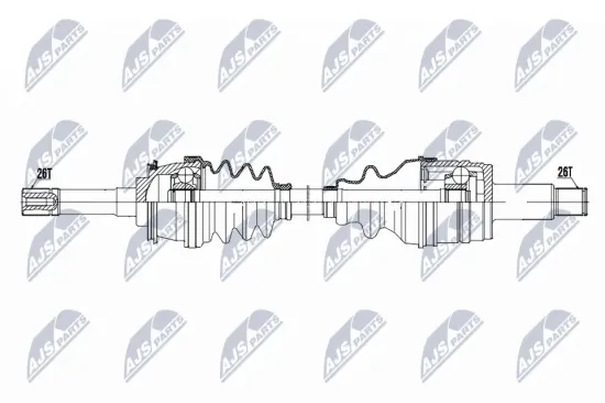 Antriebswelle Vorderachse rechts NTY NPW-SU-061 Bild Antriebswelle Vorderachse rechts NTY NPW-SU-061