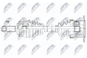 Antriebswelle Hinterachse links Hinterachse rechts NTY NPW-SU-065