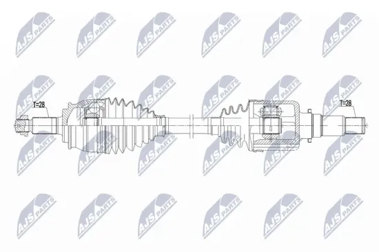 Antriebswelle Hinterachse links NTY NPW-SU-067 Bild Antriebswelle Hinterachse links NTY NPW-SU-067