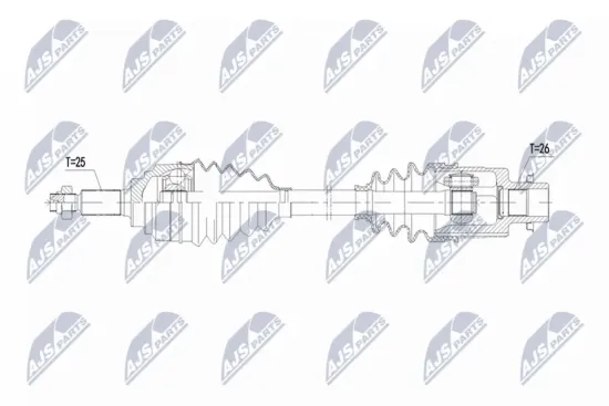 Antriebswelle Vorderachse rechts NTY NPW-SU-073 Bild Antriebswelle Vorderachse rechts NTY NPW-SU-073