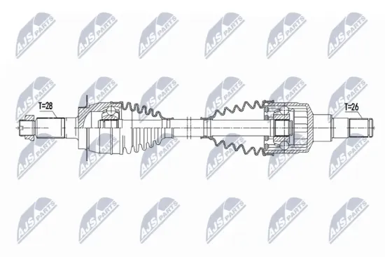 Antriebswelle Vorderachse links NTY NPW-SU-079 Bild Antriebswelle Vorderachse links NTY NPW-SU-079