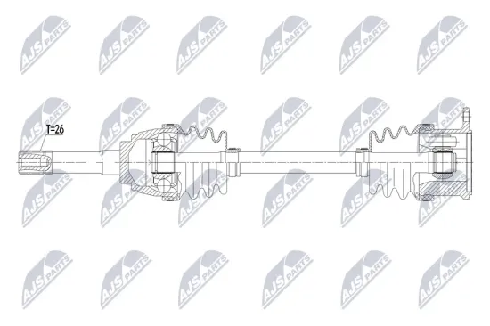 Antriebswelle Vorderachse links NTY NPW-SU-084 Bild Antriebswelle Vorderachse links NTY NPW-SU-084