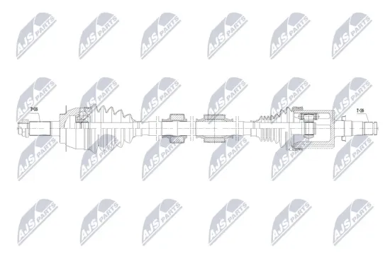 Antriebswelle Vorderachse rechts NTY NPW-SU-099 Bild Antriebswelle Vorderachse rechts NTY NPW-SU-099