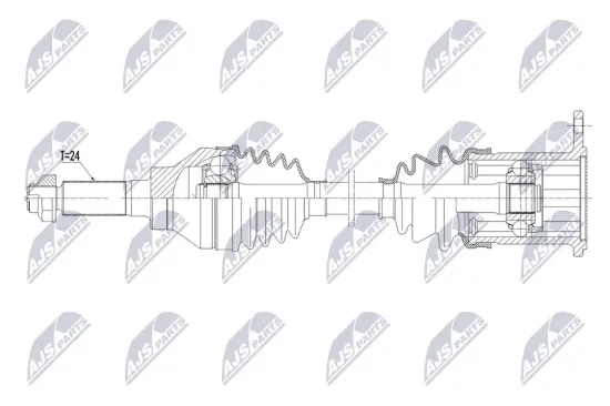 Antriebswelle Hinterachse rechts NTY NPW-SU-103 Bild Antriebswelle Hinterachse rechts NTY NPW-SU-103