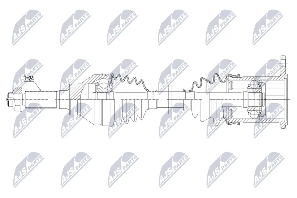Antriebswelle Hinterachse links NTY NPW-SU-104