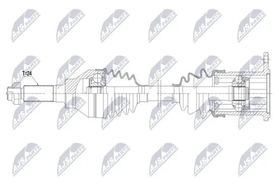 Antriebswelle Hinterachse links NTY NPW-SU-104 Bild Antriebswelle Hinterachse links NTY NPW-SU-104