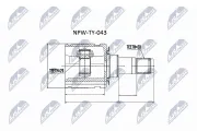 Gelenksatz, Antriebswelle Vorderachse links radseitig NTY NPW-TY-043
