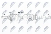 Antriebswelle Hinterachse rechts NTY NPW-TY-077