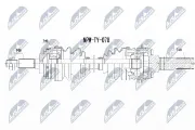 Antriebswelle Hinterachse links NTY NPW-TY-078