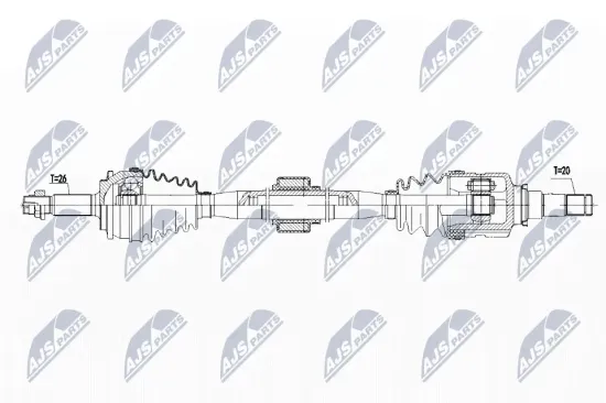 Antriebswelle Vorderachse rechts NTY NPW-TY-085 Bild Antriebswelle Vorderachse rechts NTY NPW-TY-085