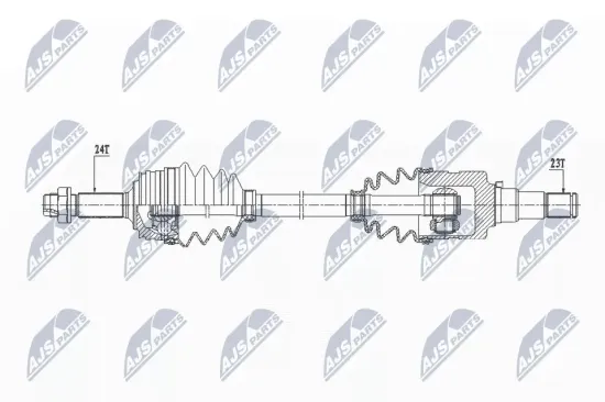 Antriebswelle Vorderachse rechts NTY NPW-TY-094 Bild Antriebswelle Vorderachse rechts NTY NPW-TY-094