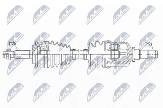 Antriebswelle Vorderachse links NTY NPW-TY-143 Bild Antriebswelle Vorderachse links NTY NPW-TY-143