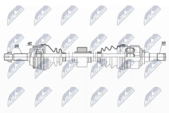 Antriebswelle Vorderachse rechts NTY NPW-TY-176 Bild Antriebswelle Vorderachse rechts NTY NPW-TY-176