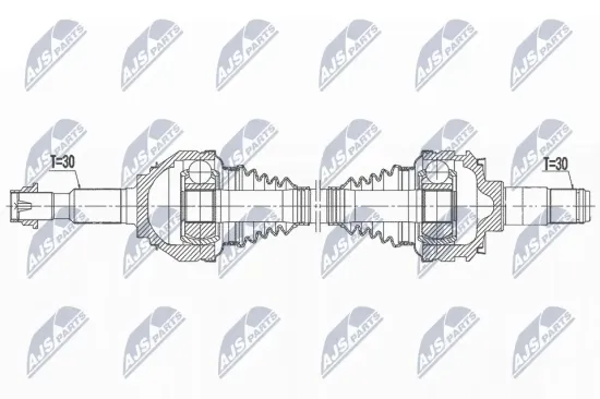 Antriebswelle Hinterachse rechts NTY NPW-TY-182 Bild Antriebswelle Hinterachse rechts NTY NPW-TY-182
