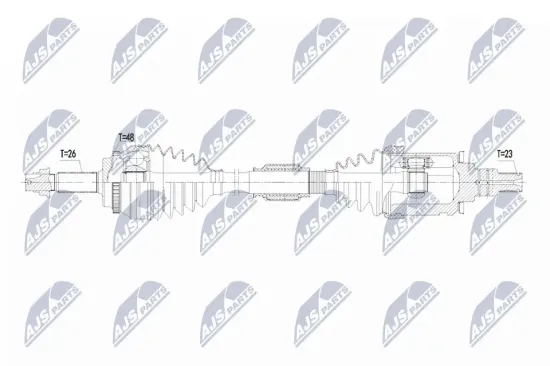 Antriebswelle Vorderachse links NTY NPW-TY-194 Bild Antriebswelle Vorderachse links NTY NPW-TY-194