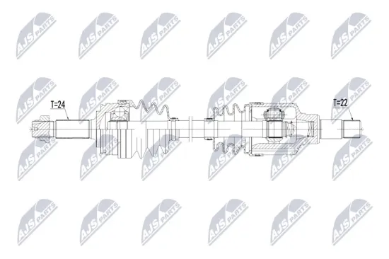 Antriebswelle Vorderachse links NTY NPW-TY-205 Bild Antriebswelle Vorderachse links NTY NPW-TY-205