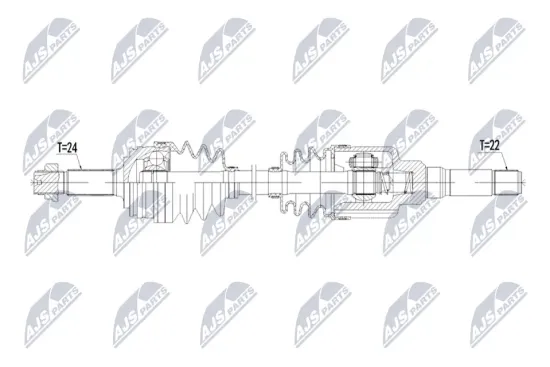 Antriebswelle Vorderachse rechts NTY NPW-TY-206 Bild Antriebswelle Vorderachse rechts NTY NPW-TY-206