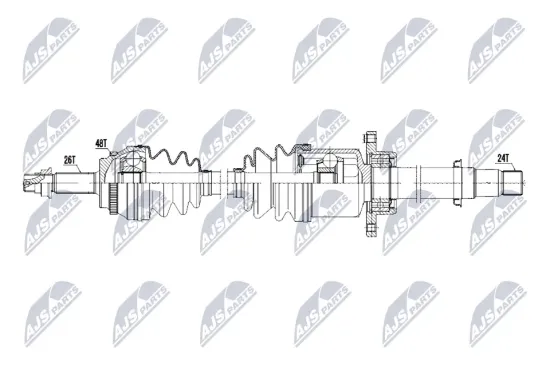 Antriebswelle Vorderachse rechts NTY NPW-TY-208 Bild Antriebswelle Vorderachse rechts NTY NPW-TY-208