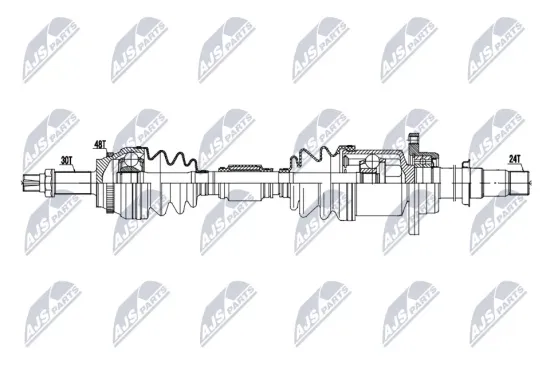 Antriebswelle Vorderachse rechts NTY NPW-TY-210 Bild Antriebswelle Vorderachse rechts NTY NPW-TY-210