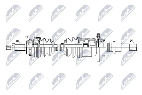 Antriebswelle Vorderachse rechts NTY NPW-TY-212 Bild Antriebswelle Vorderachse rechts NTY NPW-TY-212