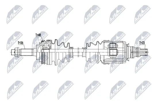 Antriebswelle Vorderachse links NTY NPW-TY-213 Bild Antriebswelle Vorderachse links NTY NPW-TY-213