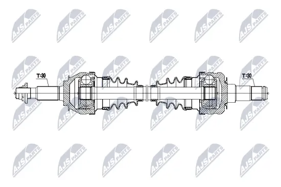 Antriebswelle Hinterachse rechts NTY NPW-TY-216 Bild Antriebswelle Hinterachse rechts NTY NPW-TY-216
