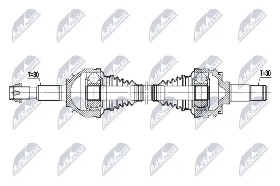 Antriebswelle Hinterachse links NTY NPW-TY-217 Bild Antriebswelle Hinterachse links NTY NPW-TY-217