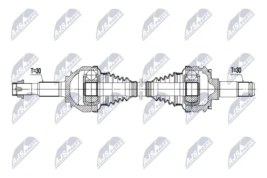 Antriebswelle Hinterachse rechts NTY NPW-TY-218 Bild Antriebswelle Hinterachse rechts NTY NPW-TY-218