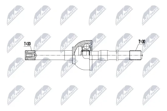 Antriebswelle Vorderachse links NTY NPW-TY-221 Bild Antriebswelle Vorderachse links NTY NPW-TY-221