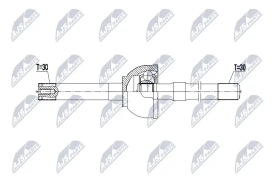 Antriebswelle Vorderachse rechts NTY NPW-TY-222 Bild Antriebswelle Vorderachse rechts NTY NPW-TY-222