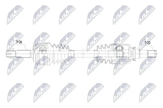 Antriebswelle Vorderachse links NTY NPW-TY-223 Bild Antriebswelle Vorderachse links NTY NPW-TY-223