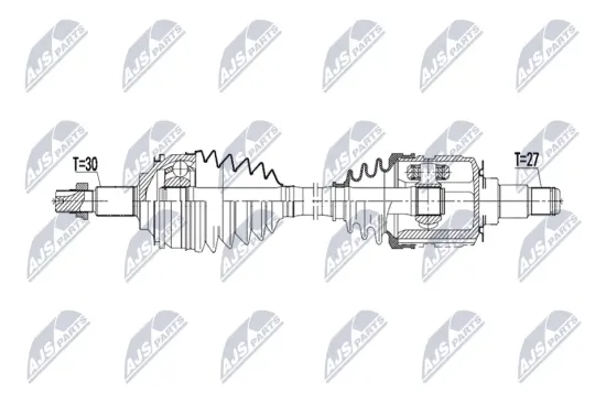 Antriebswelle Vorderachse links NTY NPW-TY-239 Bild Antriebswelle Vorderachse links NTY NPW-TY-239
