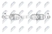 Antriebswelle Hinterachse links Hinterachse rechts NTY NPW-TY-248