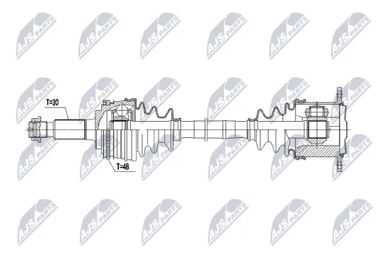 Antriebswelle Hinterachse rechts NTY NPW-TY-257 Bild Antriebswelle Hinterachse rechts NTY NPW-TY-257