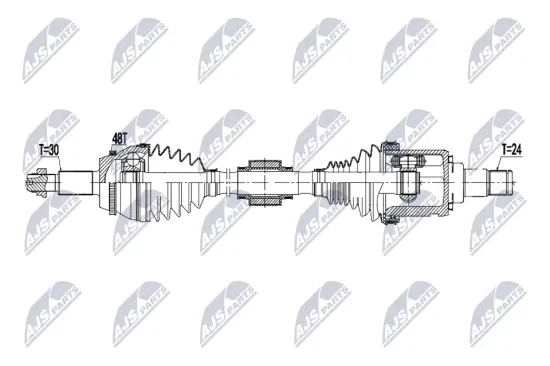 Antriebswelle Vorderachse links NTY NPW-TY-259 Bild Antriebswelle Vorderachse links NTY NPW-TY-259