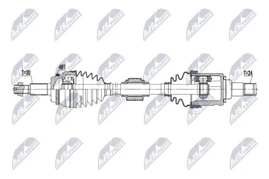 Antriebswelle Vorderachse rechts NTY NPW-TY-260 Bild Antriebswelle Vorderachse rechts NTY NPW-TY-260